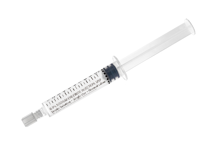 Prefilled 0.9% Sodium Chloride flush syringe